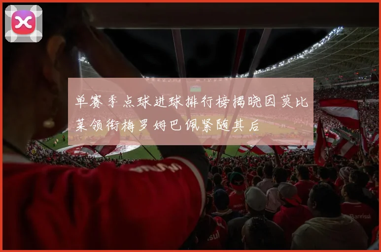 单赛季点球进球排行榜揭晓因莫比莱领衔梅罗姆巴佩紧随其后